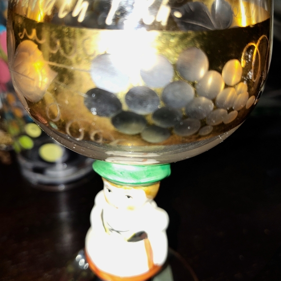 Vintage Goebel Hummel Figural Wine Glass - Picture 2 of 8
